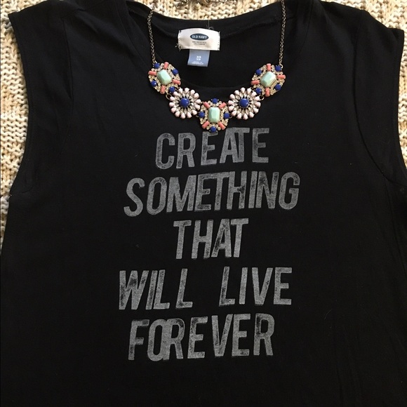 'Create Something That Will Live Forever' Tank
