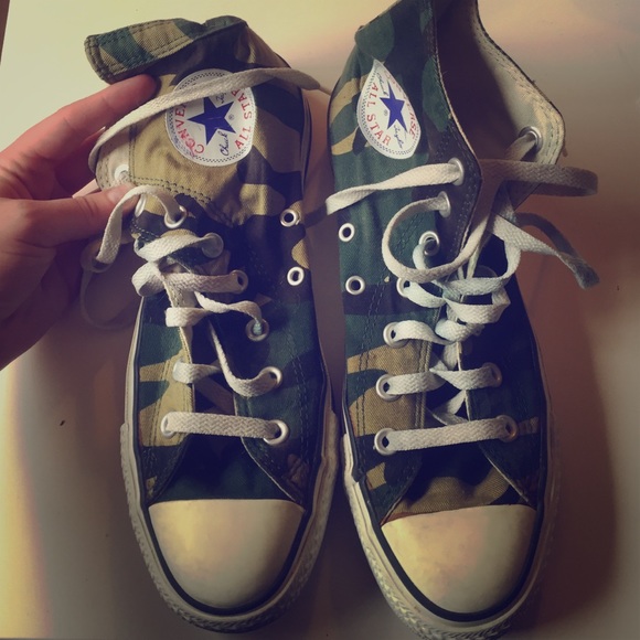 Camo Converse High Tops