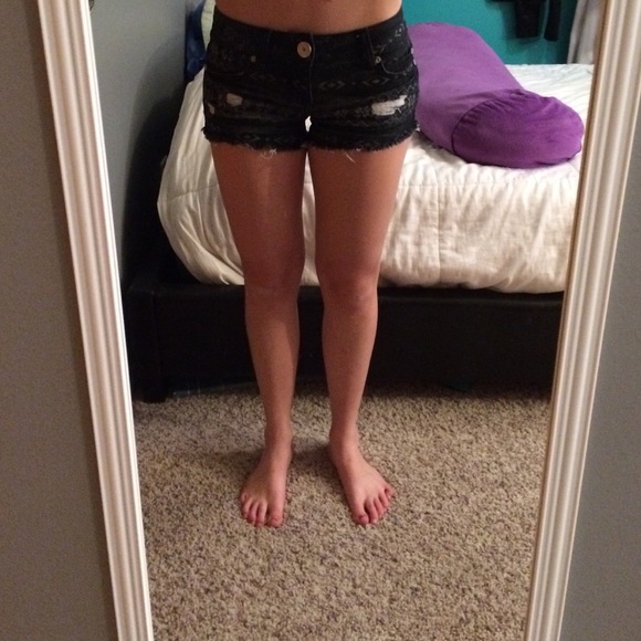 Print Jean Shorts - Picture 4 of 4