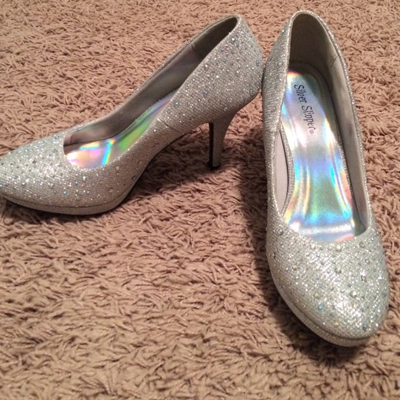 silver heels