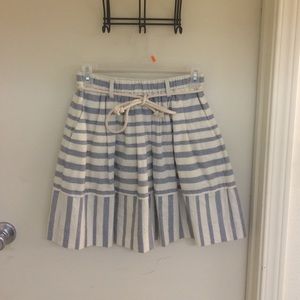 Madewell skirt with rope tie belt XS