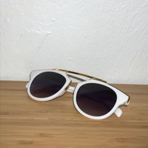 White & Gold Sunglasses