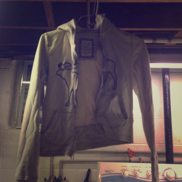 Abercrombie zip up gray