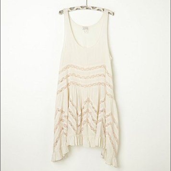 Free People Voile and Lace Trapeze Slip