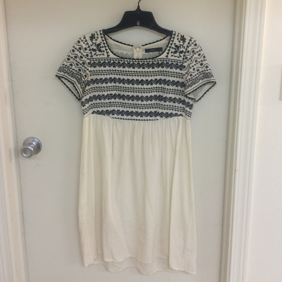 breezy embroidered empire dress
