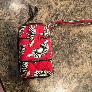 Vera Bradley wristlet w/ Lanyard 😍❤️🎉🎉