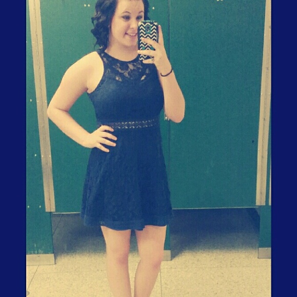 Navy blue dress