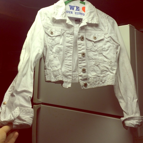 Rue 21 white jean jacket
