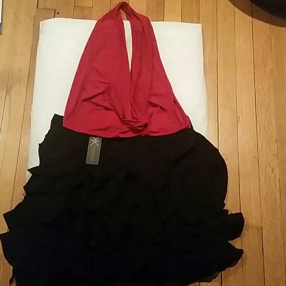 Kardashian Kollection Dresses & Skirts - KardashianKollection ruffle skirt/back low cut top