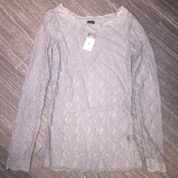 Lace long sleeve top