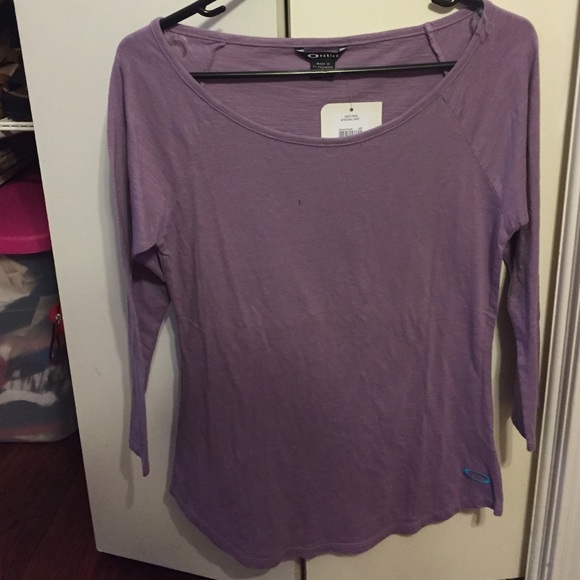 Oakley three quarter purple shirt