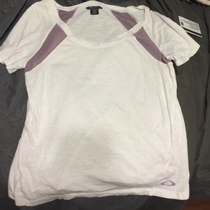 Oakley purple and white shirt worn once