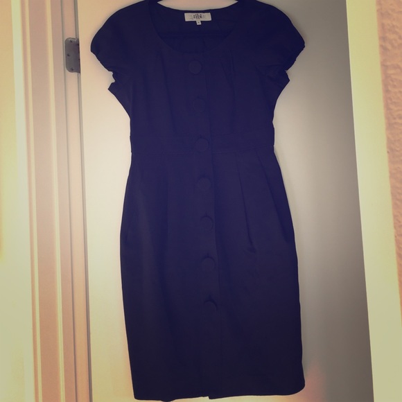Black Tibi Dress with buttons