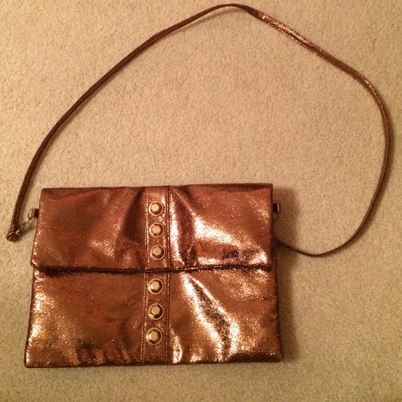Metallic Copper Crossbody/ Clutch