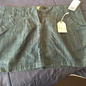 New with tags denim mini skirt