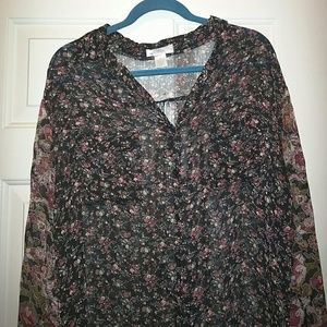 Band of Gypsies - Floral Flowy Blouse
