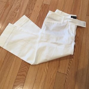 WHBM white Capri pants