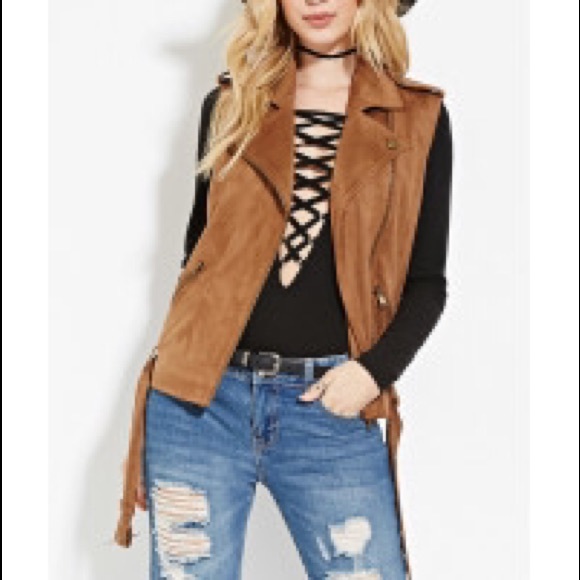 NWOT suede vest