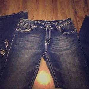 Cowgirl tuff Jeans with super cute Diamond crosses