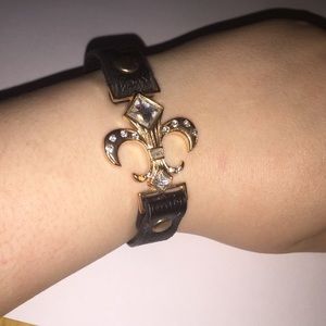 Rock revival black and gold bracelet