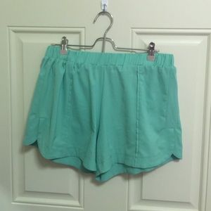 Mint green shorts