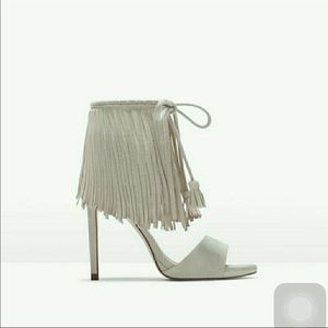 Zara fringe heels $35 on Mercarii!