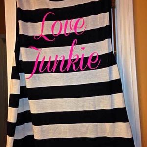 Charlotte Russe Love Junkie Tank XL