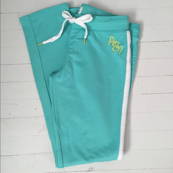 Aeropostale Athletic Aqua Stretch Pants- Medium