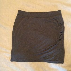 grey cotton pencil skirt