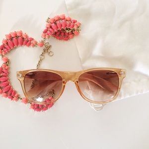 Cassette Pink and Bamboo Sunglasses