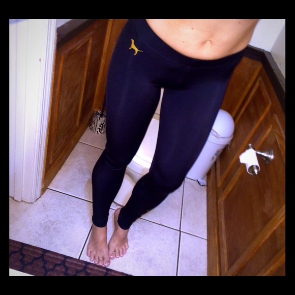 PINK Victoria's Secret Pants - UCF shiny YOGAS Sz S