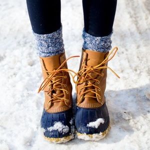 Bean/ duck boots