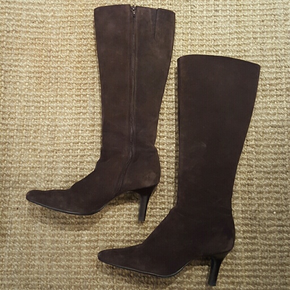 Brown Suede LOFT Knee High Boots 7 1/2