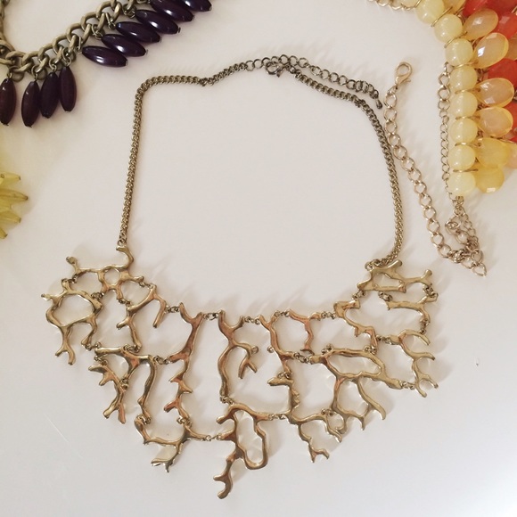 Gold Coral Necklace