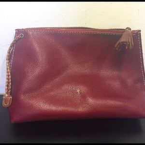 Henry Beguelin red clutch