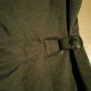 Cache Dresses - Dk Heather grey Cache faux wrap dress zipper back Cache Dresses - Dk Heather grey Cache faux wrap dress zipper back