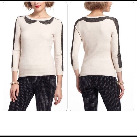 Anthropologie Peter Pan Pretender Sweater