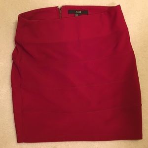 Tight red forever 21 skirt