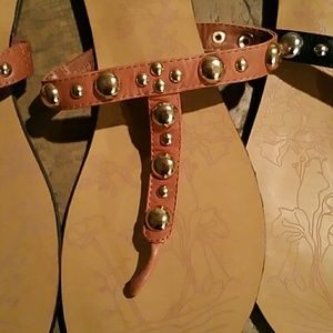 Franco Fortini Shoes - 2 pairs Franco Fortini leather flip flops brand Franco Fortini Shoes - 2 pairs Franco Fortini leather flip flops brand