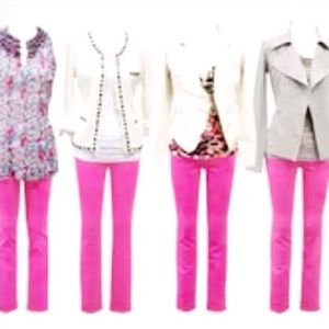 🎀 Perfect for Spring! CAbi Pink Bardot Jeans