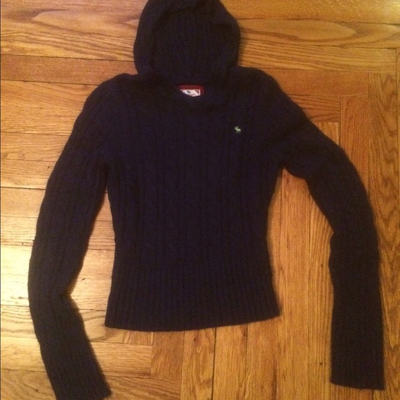 Abercrombie & Fitch Sweaters - 🔵❄️ ABERCROMBIE & FITCH, Hooded Navy Sweater
