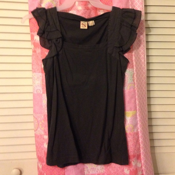 Frilly Grey Dressy Shirt