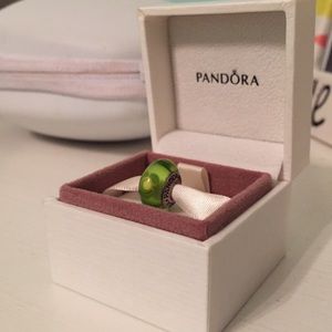 Green Pandora Charm