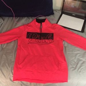 Vs pink half zip