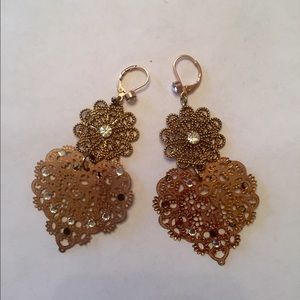 Betsey johnson Love Me earrings