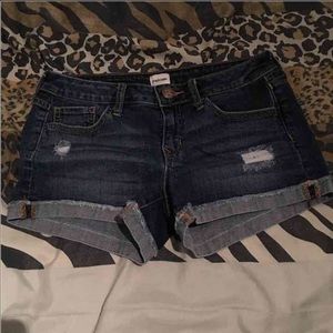 Sneak Peek Distressed Jean Shorts