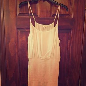 Joie white dress 100% silk