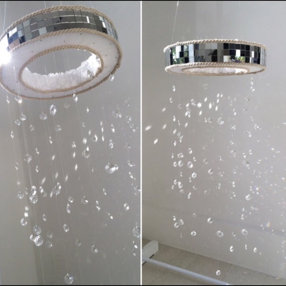 Beautiful Baby Mobile W Glass Mosaic Tile.