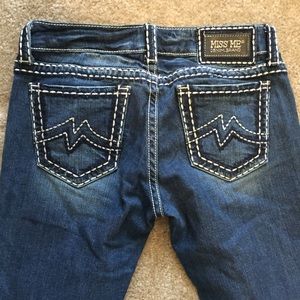 Dark wash miss me jeans