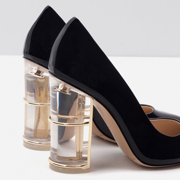 Zara Shoes - ZARA Court Shoes with Heel Details